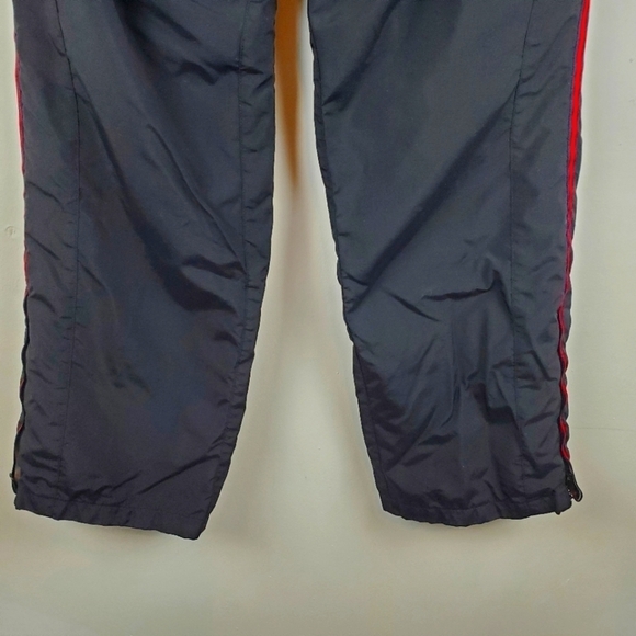 VINTAGE‎ Ski Pants Womens Medium Tommy Hilfiger Black Quilted Zip Ankles Y2K - Picture 5 of 14